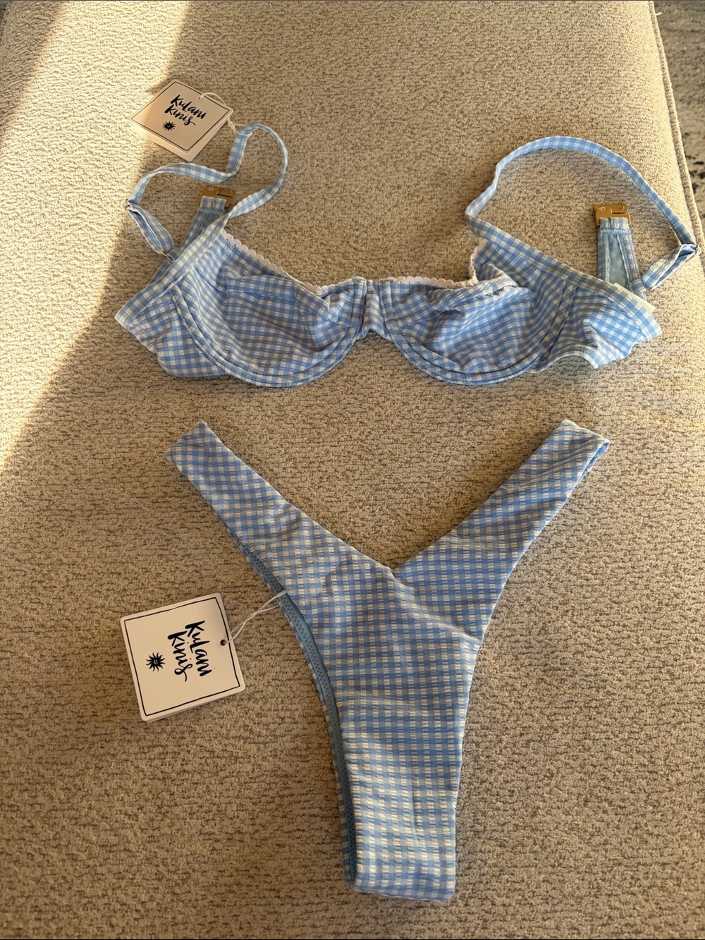 Kulani Kinis Bikinit Set - Skinny Dip - Underwire + Cheeky Y - Medium